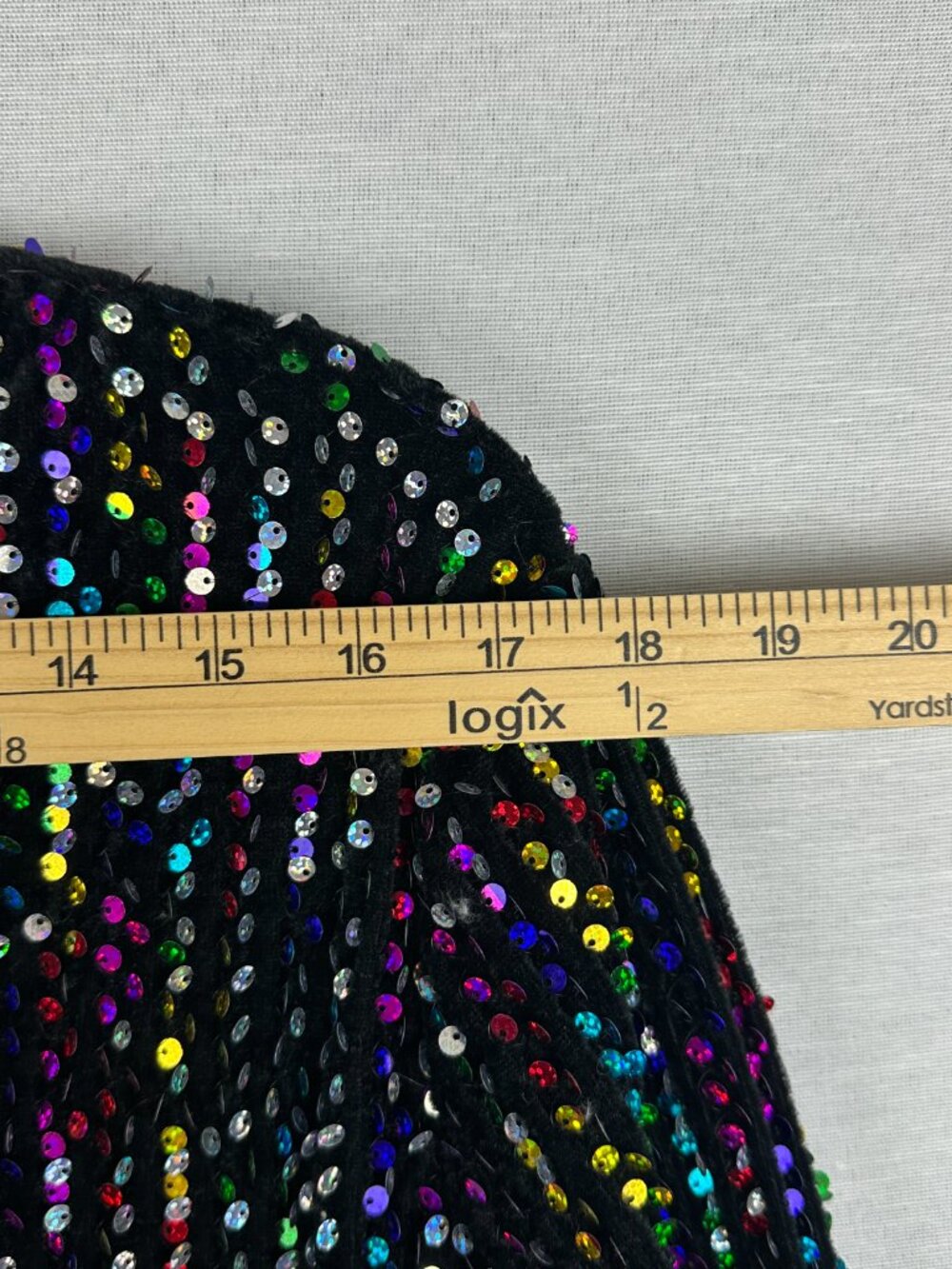 NORACORA RAINBOW SEQUIN LONG SLEEVES WOMEN'S TOP SIZE XXL - Picture 6 of 11